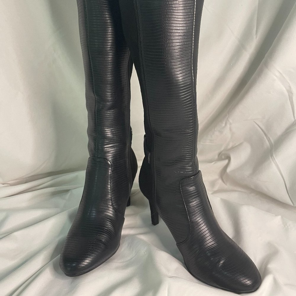 Bandolino Women’s Footware Delfie Buckled Stiletto Boots